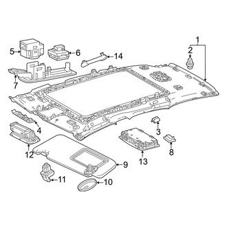 Lexus OE - Roof - Interior Trim (With Panoramic, Japan Built)