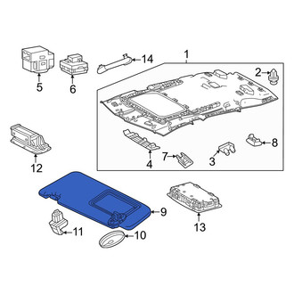 Lexus OE - Left Sun Visor