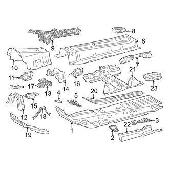 Lexus OE - Pillars, Rocker & Floor - Floor & Rails (Japan Built)