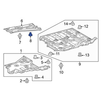 Lexus OE - Floor Pan Splash Shield Grommet