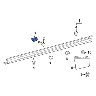 Lexus OE - Rocker Panel Molding Grommet
