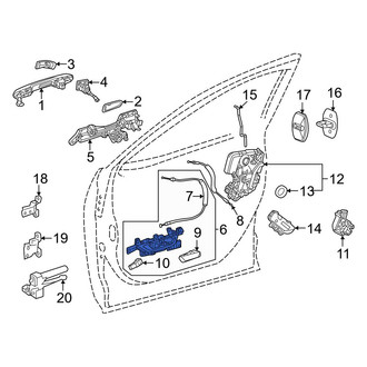 Lexus OE - Front Left Inner Interior Door Handle