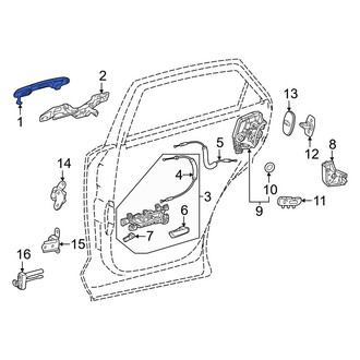 Lexus OE - Rear Left Outer Exterior Door Handle