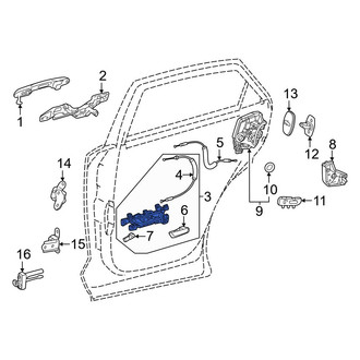 Lexus OE - Rear Right Inner Interior Door Handle