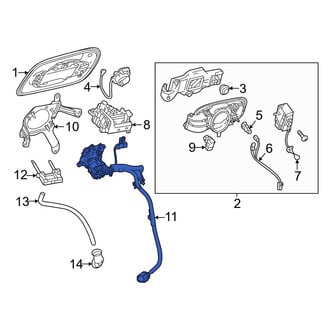 Lexus OE - Rear Drive Motor Battery Pack Charging Port Assembly