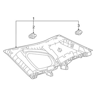 Lexus OE - Quarter Panel - Interior Trim (Upper Trim)