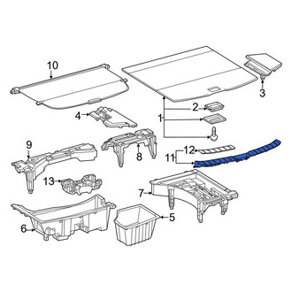 Lexus OE - Rear Liftgate Trim Scuff Plate