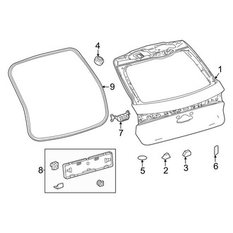 Lexus OE - Lift Gate - Gate & Hardware