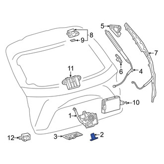 Lexus OE - Rear Liftgate Lock Striker Plate