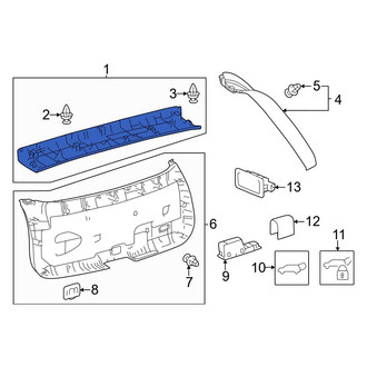 Lexus OE - Rear Upper Liftgate Trim