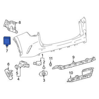 Lexus OE - Rear Blind Spot Detection System Warning Sensor