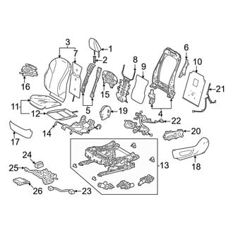 Lexus OE - Seats & Tracks - Driver Seat Components (Canada Built)