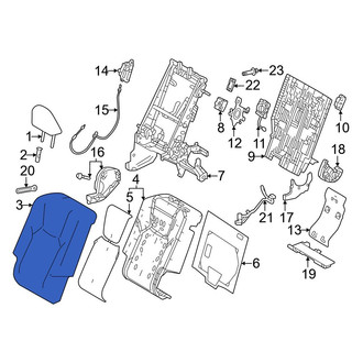 Lexus OE - Rear Right Seat Back Cushion Cover