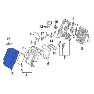 Lexus OE - Rear Right Seat Back Cushion Cover