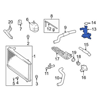 Lexus OE - Engine Coolant Outlet Flange
