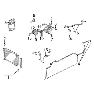 Lexus OE - Air Conditioner & Heater - Condenser, Compressor & Lines