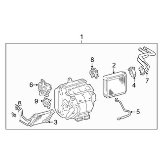 Lexus OE - Air Conditioner & Heater - Evaporator & Heater Components