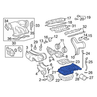 Lexus OE - Upper Engine Oil Pan