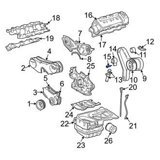 Lexus OE - Engine Timing Belt Tensioner Pulley Bolt