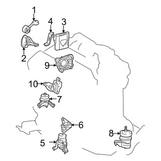 Lexus OE - Engine / Transaxle - Engine & Transmission Mounting