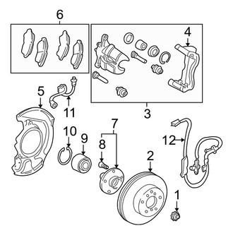 Lexus OE - Front Suspension - Brake Components