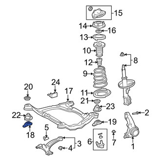 Lexus OE - Front Left Engine Cradle
