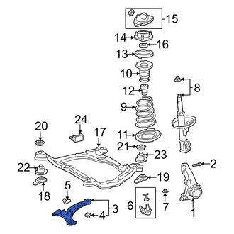 Lexus OE - Front Right Suspension Control Arm