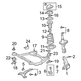 Lexus OE - Front Suspension - Suspension Components