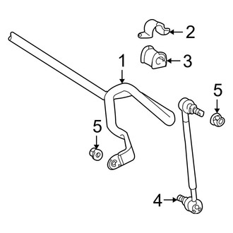 Lexus OE - Front Suspension - Stabilizer Bar & Components