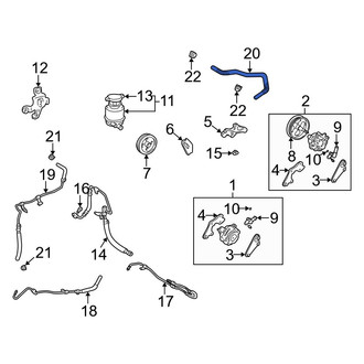 Lexus OE - Power Steering Reservoir Hose