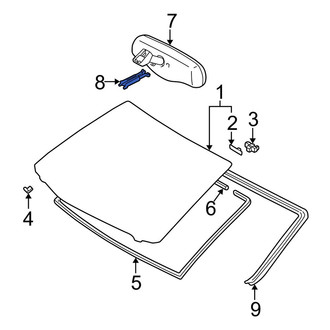 Lexus OE - Front Interior Rear View Mirror Cover