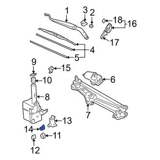 Lexus OE - Windshield Washer Pump Grommet