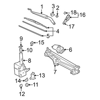 Lexus OE - Windshield - Wiper & Washer Components