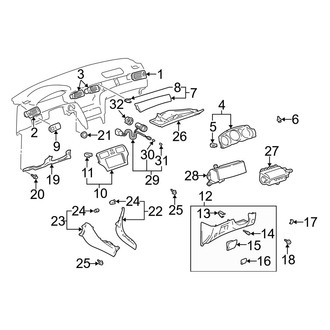 Lexus OE - Instrument Panel Components