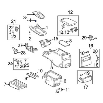 Lexus OE - Roof Header Panel Clip