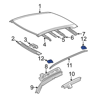 Lexus OE - Roof Drip Molding Clip