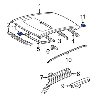 Lexus OE - Roof Drip Molding Clip