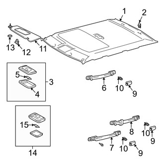 Lexus OE - Roof - Interior Trim (With Sunroof)