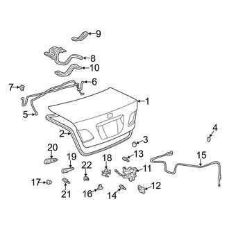 Lexus OE - Trunk Lid - Lid & Components