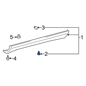 Lexus OE - Door Sill Plate Clip