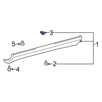 Lexus OE - Rear Rocker Panel Molding Clip