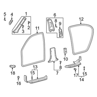 Lexus OE - Pillars, Rocker & Floor - Interior Trim