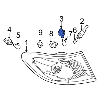 Lexus OE - Rear Back Up Light Socket