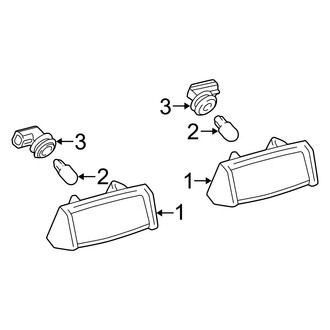 Lexus OE - Rear Lamps - License Lamps
