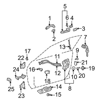 Lexus OE - Front Door - Lock & Hardware
