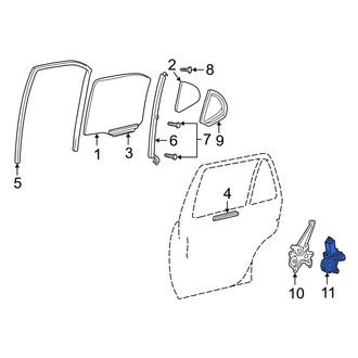 Lexus OE - Rear Left Window Motor