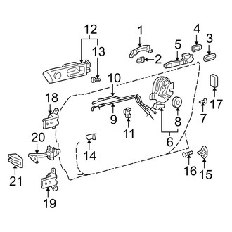 Lexus OE - Rear Door - Lock & Hardware