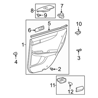 Lexus OE - Rear Door - Interior Trim