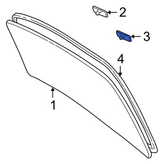Lexus OE - Back Glass Spacer