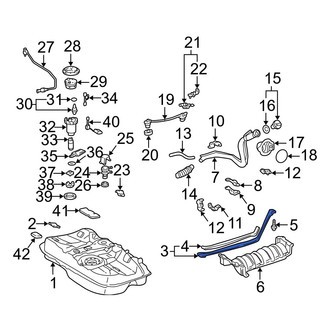 Lexus OE - Left Fuel Tank Strap
